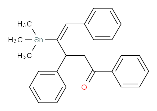 (E)-1,3,5-triphenyl-4-(trimethylstannyl)pent-4-en-1-one