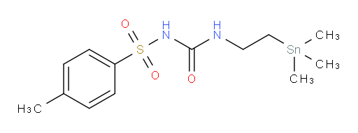 4-methyl-N-((2-(trimethylstannyl)ethyl)carbamoyl)benzenesulfonamide