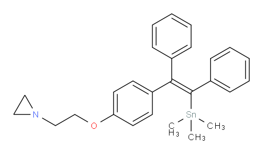 (Z)-1-(2-(4-(1,2-diphenyl-2-(trimethylstannyl)vinyl)phenoxy)ethyl)aziridine