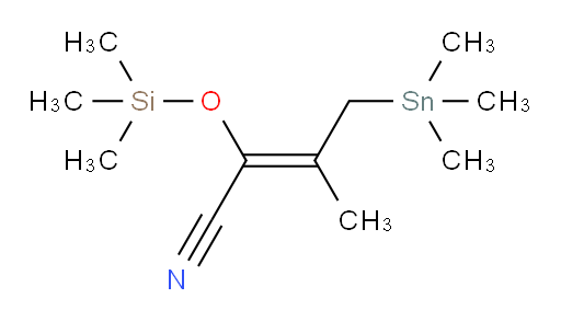 (Z)-3-methyl-2-((trimethylsilyl)oxy)-4-(trimethylstannyl)but-2-enenitrile