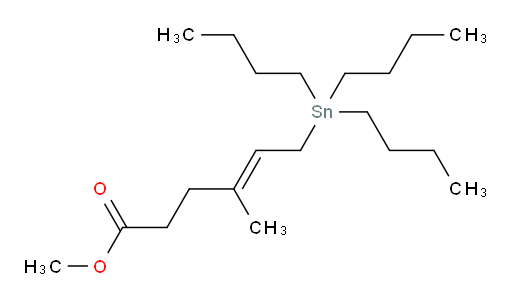 (E)-methyl 4-methyl-6-(tributylstannyl)hex-4-enoate