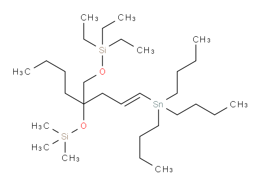 (E)-4-butyl-7,7-diethyl-2,2-dimethyl-4-(3-(tributylstannyl)allyl)-3,6-dioxa-2,7-disilanonane