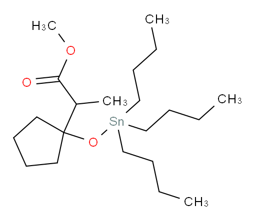 methyl 2-(1-((tributylstannyl)oxy)cyclopentyl)propanoate