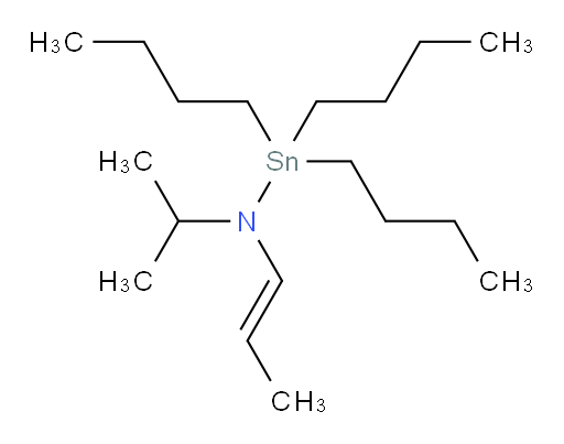(E)-1,1,1-tributyl-N-isopropyl-N-(prop-1-en-1-yl)stannanamine