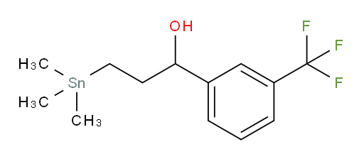 1-(3-(trifluoromethyl)phenyl)-3-(trimethylstannyl)propan-1-ol