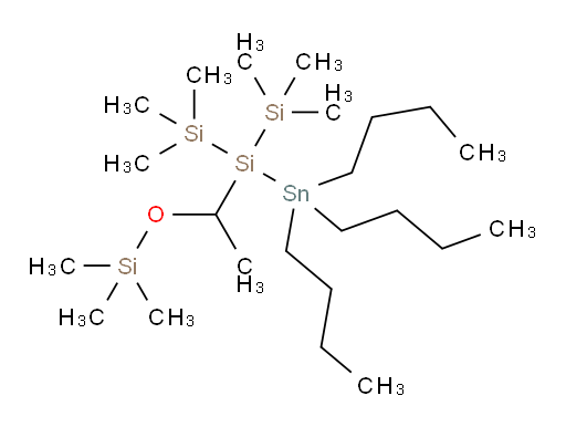 6,6-dibutyl-2,2,4-trimethyl-5,5-bis(trimethylsilyl)-3-oxa-2,5-disila-6-stannadecane