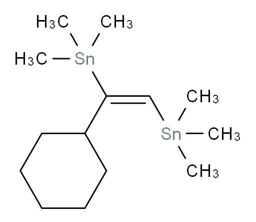 (E)-(1-cyclohexylethene-1,2-diyl)bis(trimethylstannane)