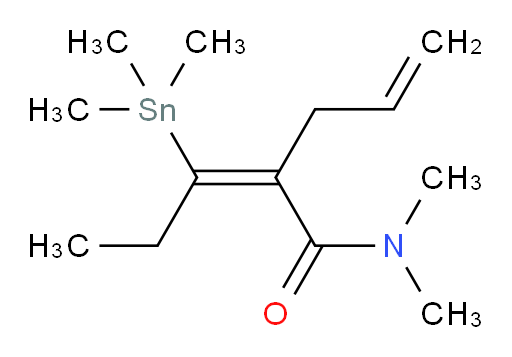(E)-2-allyl-N,N-dimethyl-3-(trimethylstannyl)pent-2-enamide