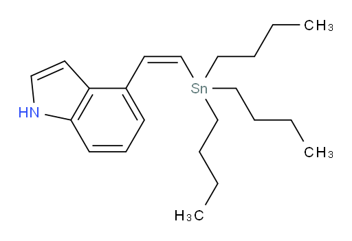 (Z)-4-(2-(tributylstannyl)vinyl)-1H-indole