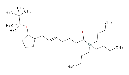 (E)-((2-(7-bromo-7-(tributylstannyl)hept-2-en-1-yl)cyclopentyl)oxy)(tert-butyl)dimethylsilane