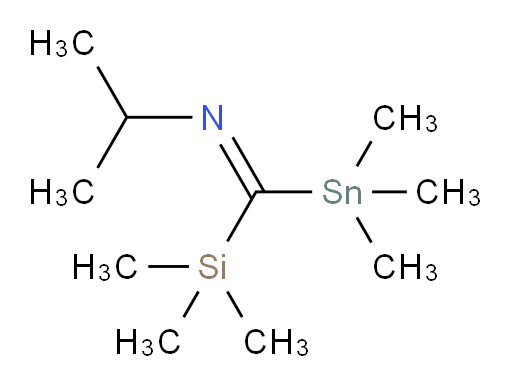 (E)-N-((trimethylsilyl)(trimethylstannyl)methylene)propan-2-amine