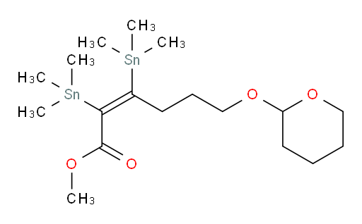 (Z)-methyl 6-((tetrahydro-2H-pyran-2-yl)oxy)-2,3-bis(trimethylstannyl)hex-2-enoate
