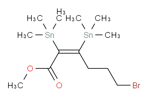 (Z)-methyl 6-bromo-2,3-bis(trimethylstannyl)hex-2-enoate