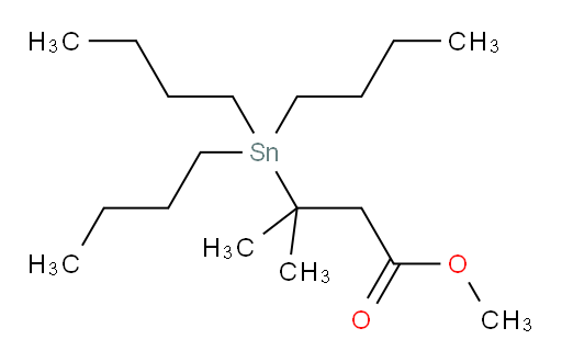 methyl 3-methyl-3-(tributylstannyl)butanoate