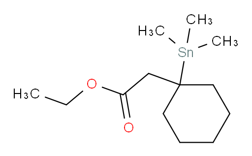 ethyl 2-(1-(trimethylstannyl)cyclohexyl)acetate