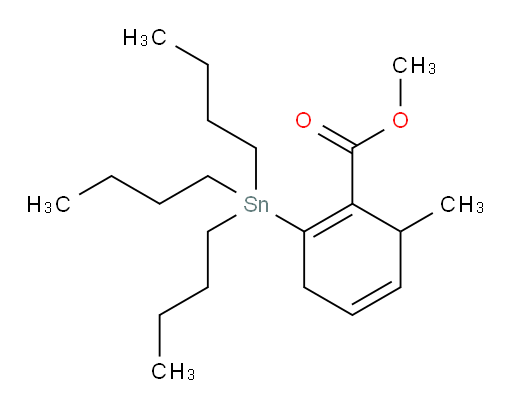 methyl 6-methyl-2-(tributylstannyl)cyclohexa-1,4-dienecarboxylate
