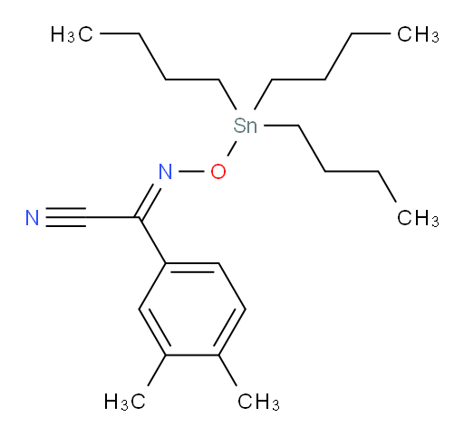 (E)-3,4-dimethyl-N-((tributylstannyl)oxy)benzimidoyl cyanide