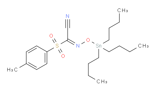 (E)-1-tosyl-N-((tributylstannyl)oxy)methanimidoyl cyanide