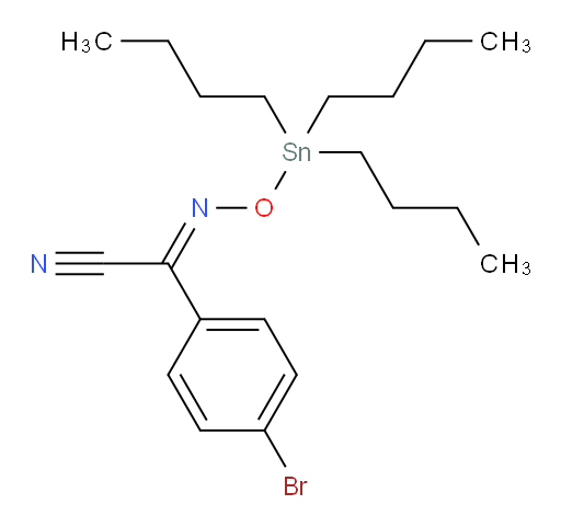 (E)-4-bromo-N-((tributylstannyl)oxy)benzimidoyl cyanide