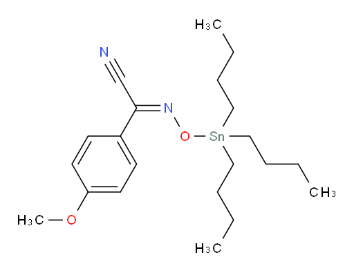 (E)-4-methoxy-N-((tributylstannyl)oxy)benzimidoyl cyanide