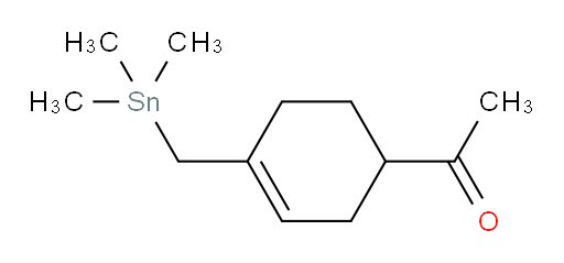 1-(4-((trimethylstannyl)methyl)cyclohex-3-en-1-yl)ethanone