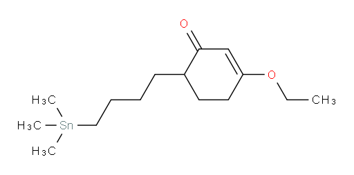 3-乙氧基-6-(4-(三甲基锡基)丁基)环己-2-烯酮
