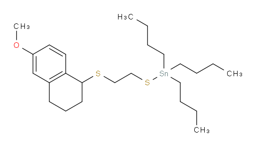 tributyl((2-((6-methoxy-1,2,3,4-tetrahydronaphthalen-1-yl)thio)ethyl)thio)stannane