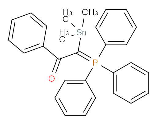 1-phenyl-2-(trimethylstannyl)-2-(triphenylphosphoranylidene)ethanone