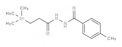 4-methyl-N'-(3-(trimethylstannyl)propanoyl)benzohydrazide