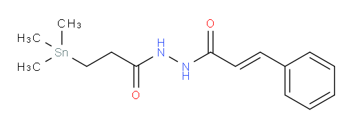 N'-(3-(trimethylstannyl)propanoyl)cinnamohydrazide