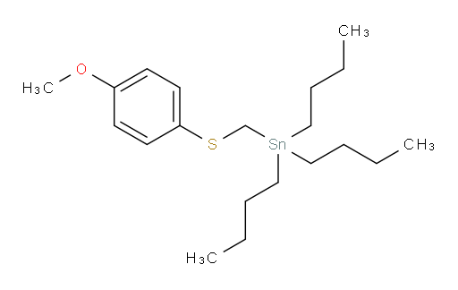 tributyl(((4-methoxyphenyl)thio)methyl)stannane