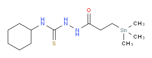 N-cyclohexyl-2-(3-(trimethylstannyl)propanoyl)hydrazinecarbothioamide