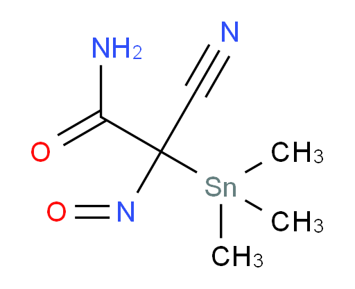 2-cyano-2-nitroso-2-(trimethylstannyl)acetamide
