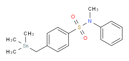 N-methyl-N-phenyl-4-((trimethylstannyl)methyl)benzenesulfonamide