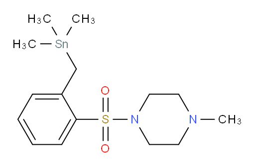 1-methyl-4-((2-((trimethylstannyl)methyl)phenyl)sulfonyl)piperazine