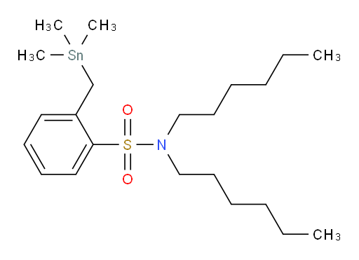N,N-dihexyl-2-((trimethylstannyl)methyl)benzenesulfonamide