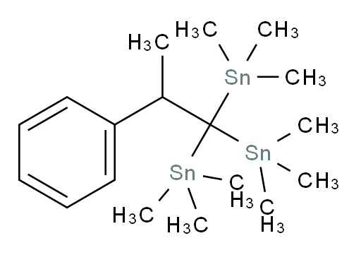 (2-phenylpropane-1,1,1-triyl)tris(trimethylstannane)