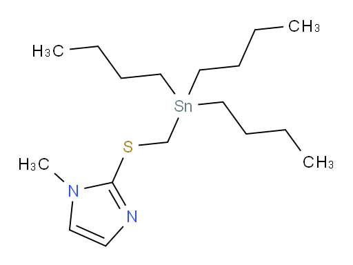 1-methyl-2-(((tributylstannyl)methyl)thio)-1H-imidazole