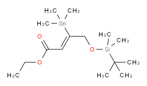 (Z)-ethyl 4-((tert-butyldimethylsilyl)oxy)-3-(trimethylstannyl)but-2-enoate