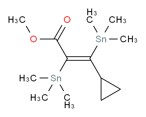 (E)-methyl 3-cyclopropyl-2,3-bis(trimethylstannyl)acrylate