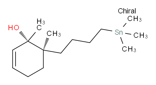 (1S,6S)-1,6-dimethyl-6-(4-(trimethylstannyl)butyl)cyclohex-2-enol