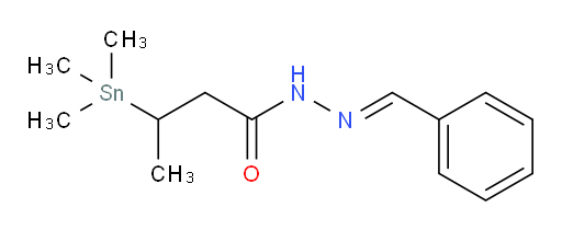 (E)-N'-benzylidene-3-(trimethylstannyl)butanehydrazide