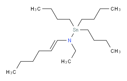 (E)-1,1,1-tributyl-N-ethyl-N-(hex-1-en-1-yl)stannanamine