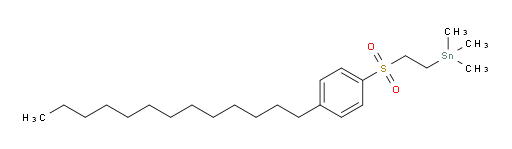 trimethyl(2-((4-tridecylphenyl)sulfonyl)ethyl)stannane
