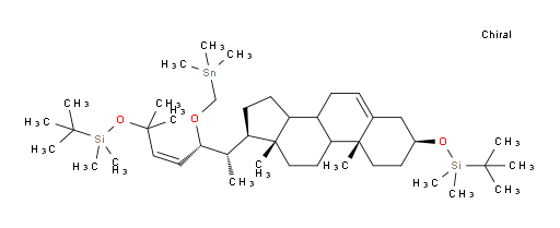 (5S,Z)-5-((1S)-1-((3S,10R,13S,17R)-3-((tert-butyldimethylsilyl)oxy)-10,13-dimethyl-2,3,4,7,8,9,10,11,12,13,14,15,16,17-tetradecahydro-1H-cyclopenta[a]phenanthren-17-yl)ethyl)-2,2,8,8,10,10,11,11-octamethyl-4,9-dioxa-10-sila-2-stannadodec-6-ene