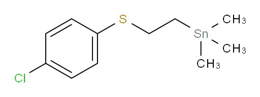 (2-((4-chlorophenyl)thio)ethyl)trimethylstannane