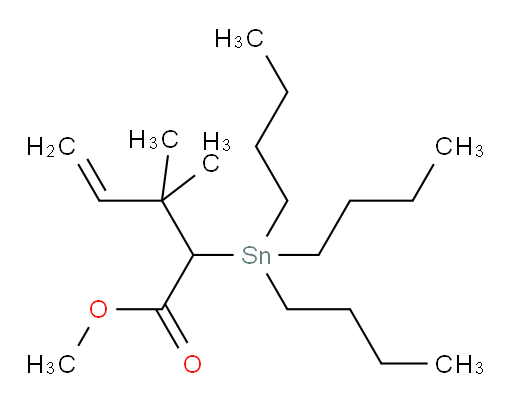 methyl 3,3-dimethyl-2-(tributylstannyl)pent-4-enoate