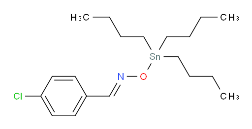 (E)-4-chlorobenzaldehyde O-tributylstannyl oxime
