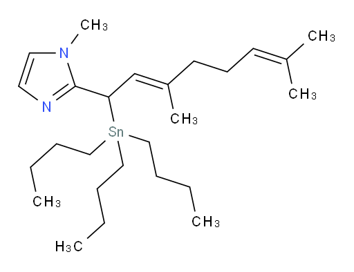 (E)-2-(3,7-dimethyl-1-(tributylstannyl)octa-2,6-dien-1-yl)-1-methyl-1H-imidazole