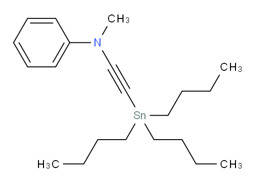 N-methyl-N-((tributylstannyl)ethynyl)aniline